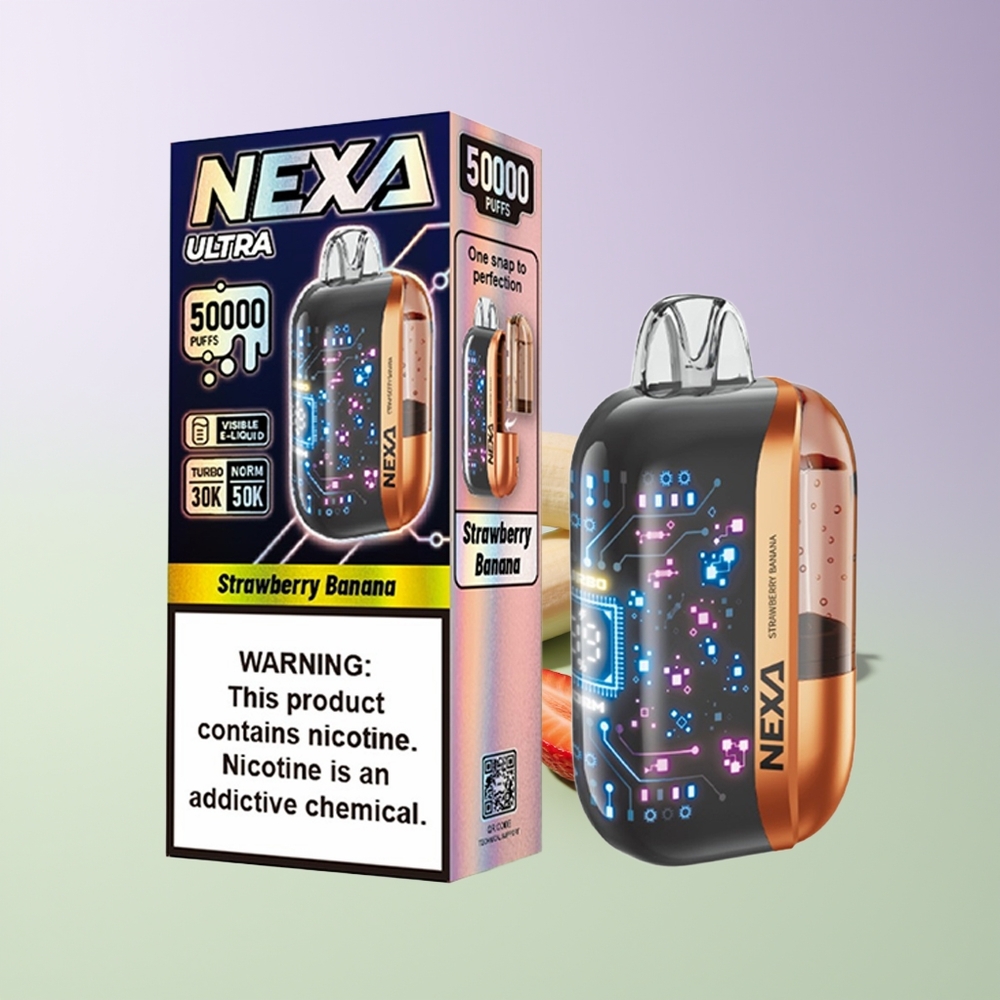 NEXA Ultra 50000 Puffs 20ml Vardanų Braškė Bananas