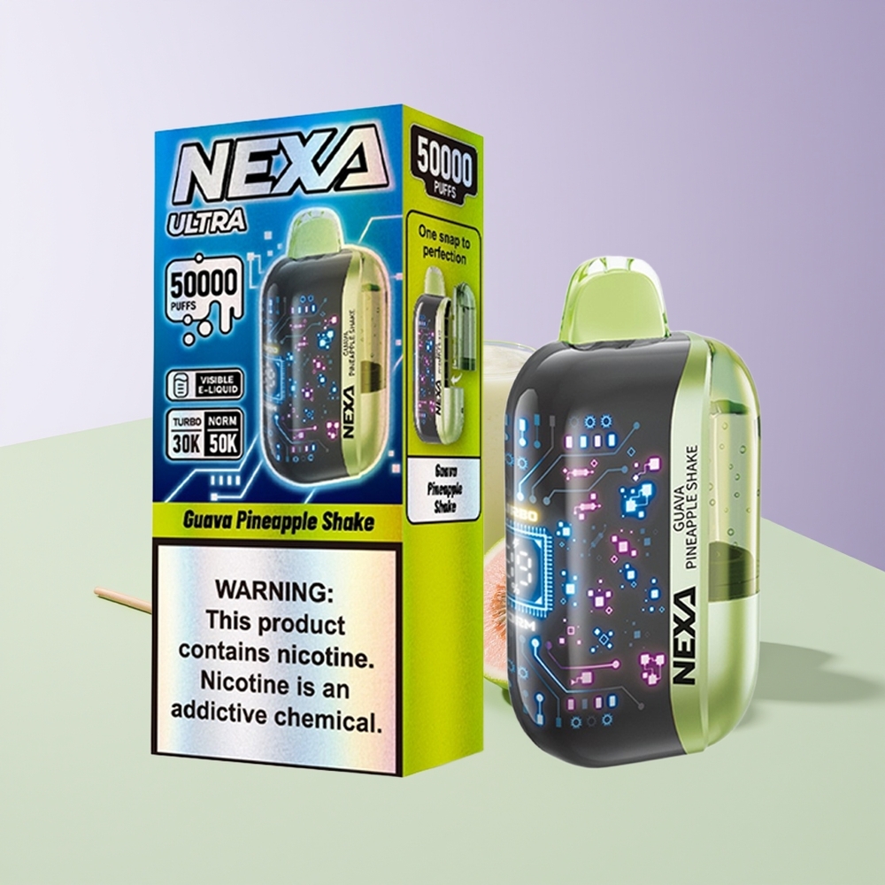 NEXA Ultra 50000 Puffų Vienkartinės Elektroninės Cigaretės Guava Ananasų Kokteilis su 20ml Talpa