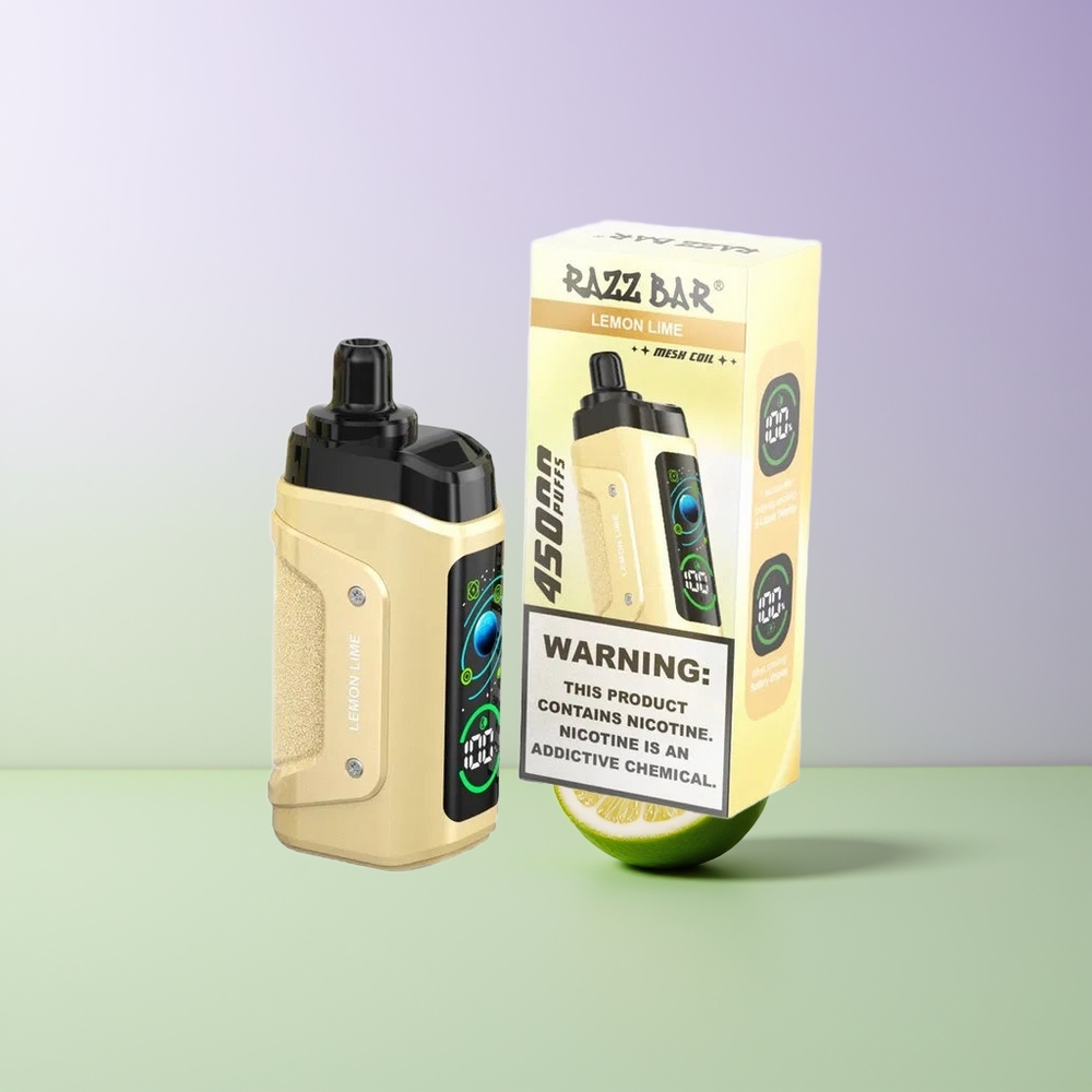 Razz Bar 45000 Pūsų Vienkartinis Vapas Citrinų Žaliųjų