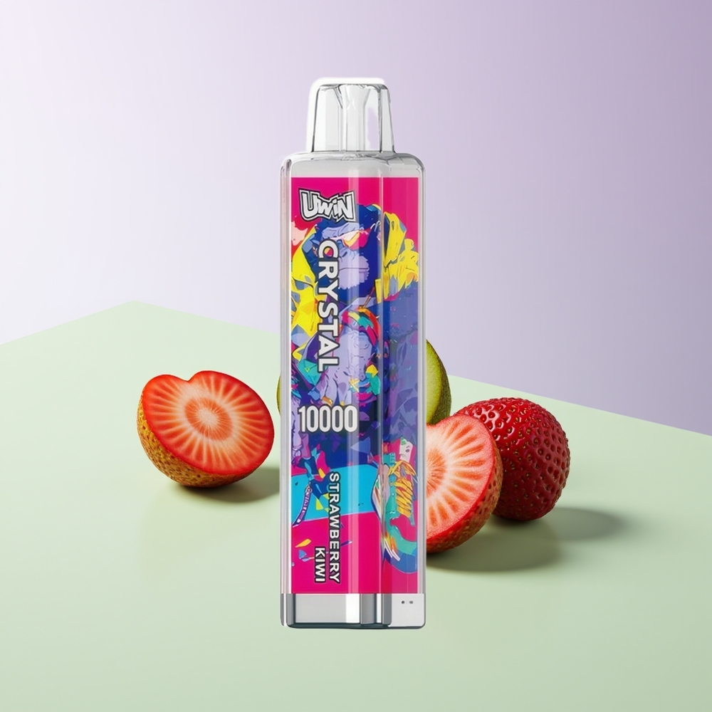 Uwin Crystal 10000 Puffs RGB Braškė Kiwi