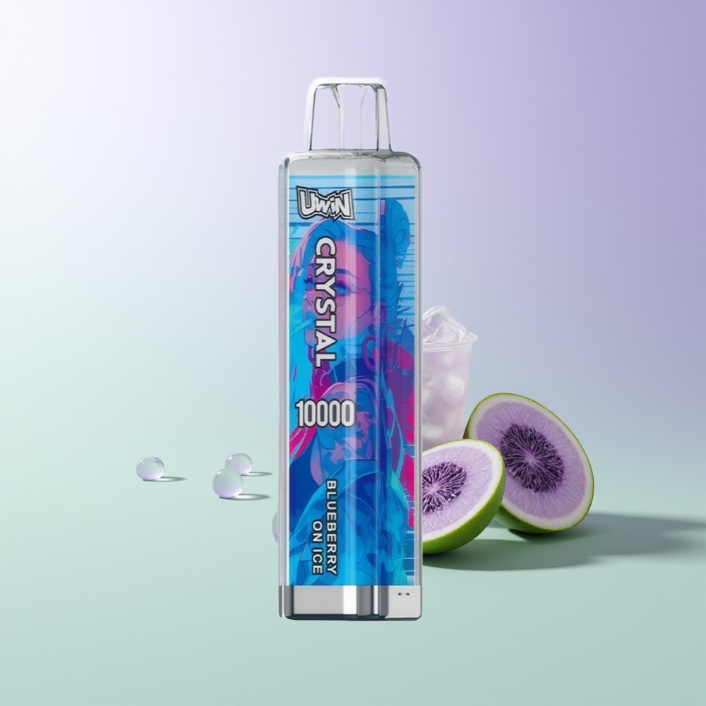 Uwin Crystal 10000 Puffs RGB Mėlynųjų Uogų Su Ledu