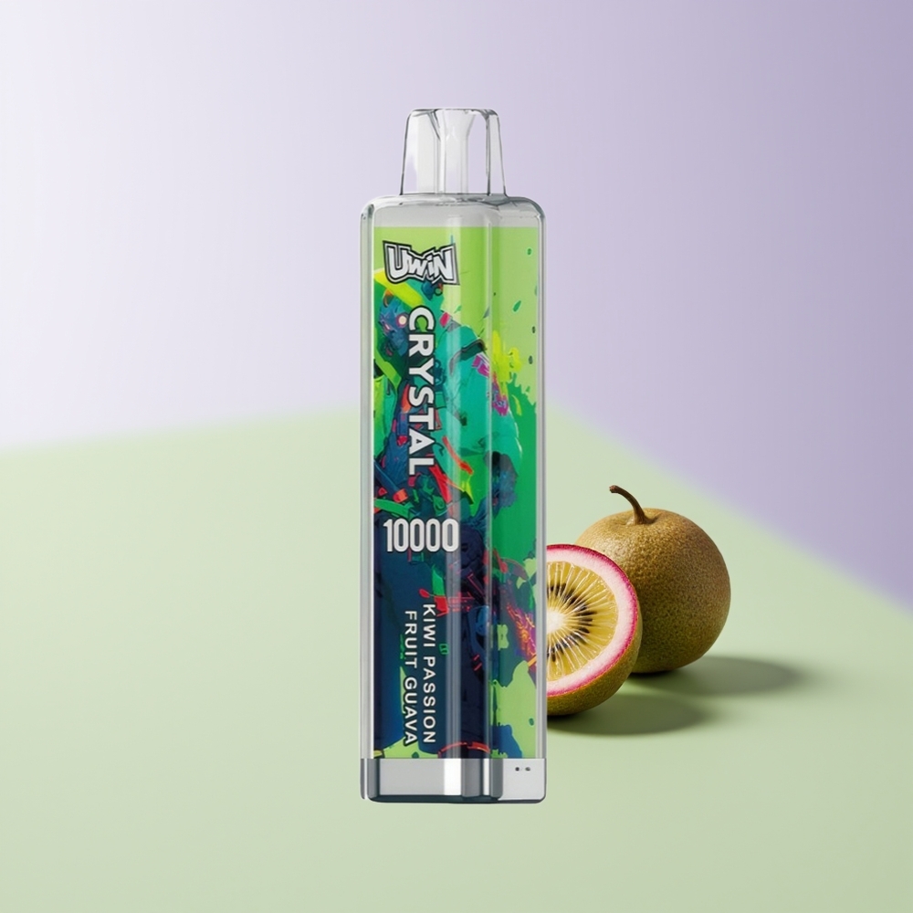 Uwin Crystal 10000 Puffs RGB Žalioji Pasiflora Gvajava