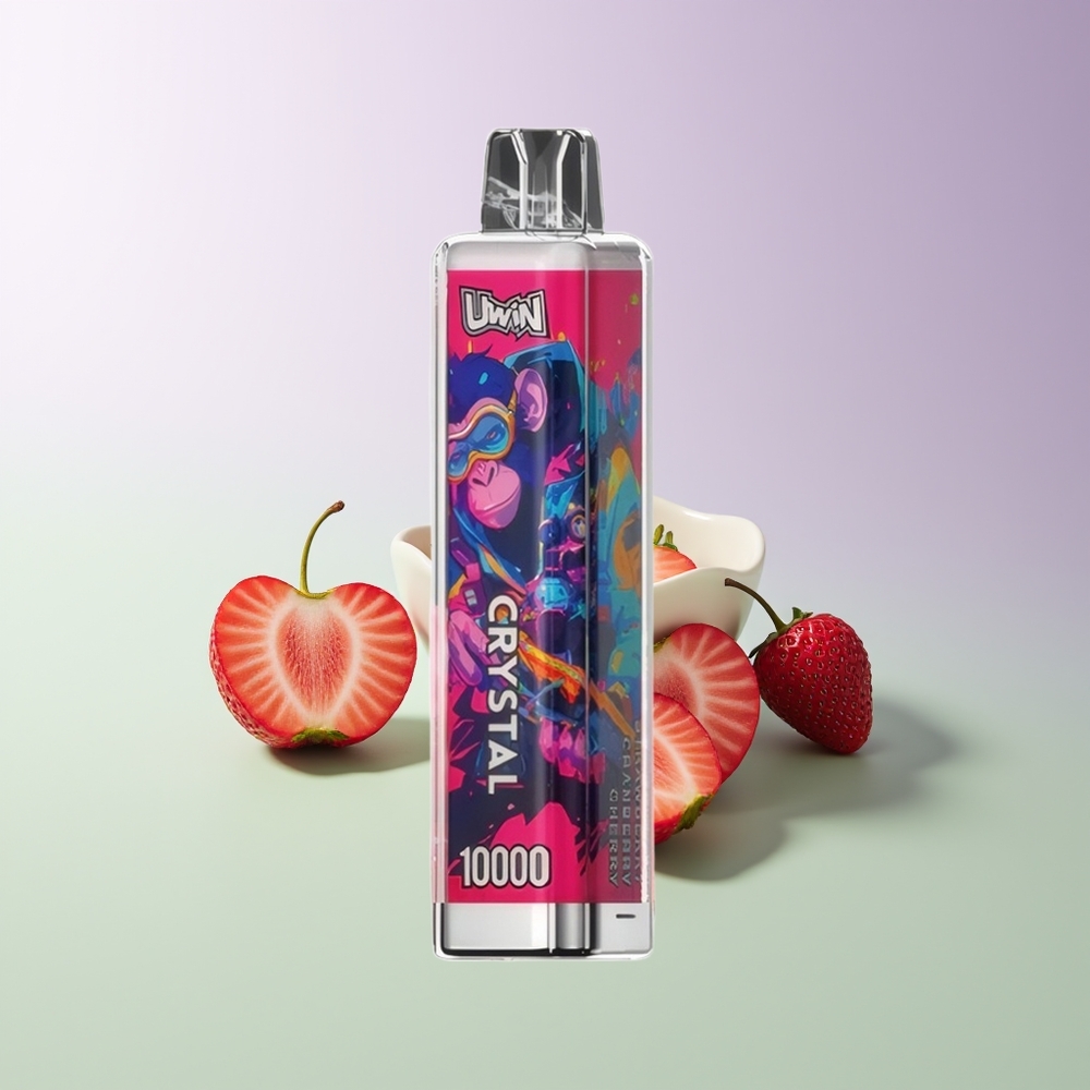 Uwin Crystal 10000 Pūsų RGB Braškė Spanguolė Vyšnia