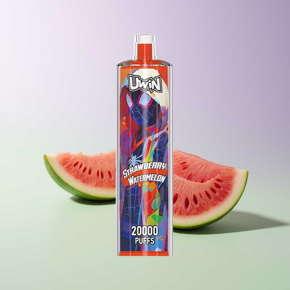 Uwin Shisha Hookah Crystal 20000 Pūkų Braškė Arbūzas
