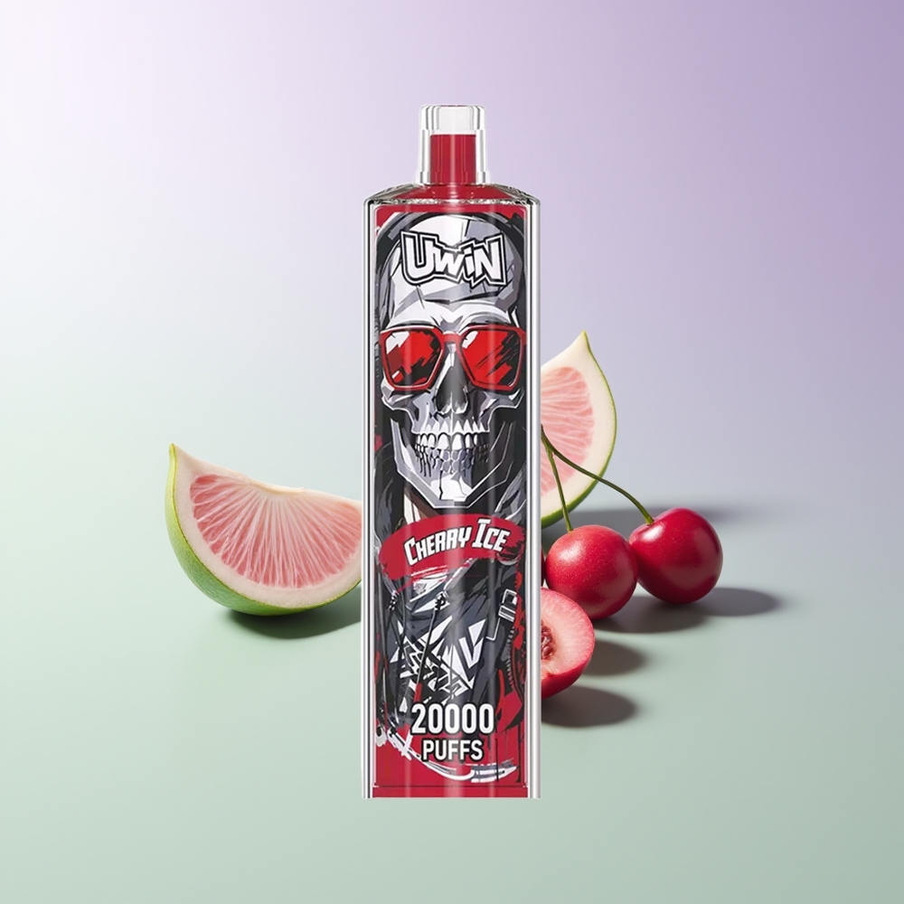 Uwin Shisha Hookah Crystal 20000 Pūkų Vyšnių Ledas