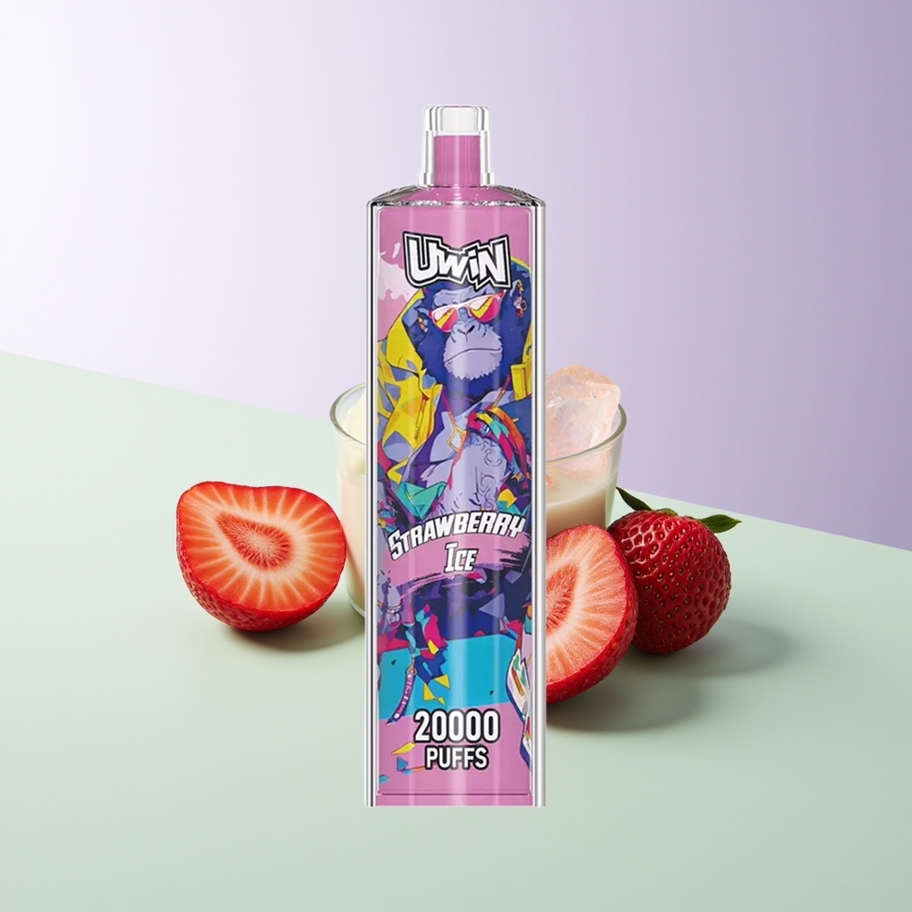 Uwin Shisha Hookah Crystal 20000 Pūsų Braškės Ledas