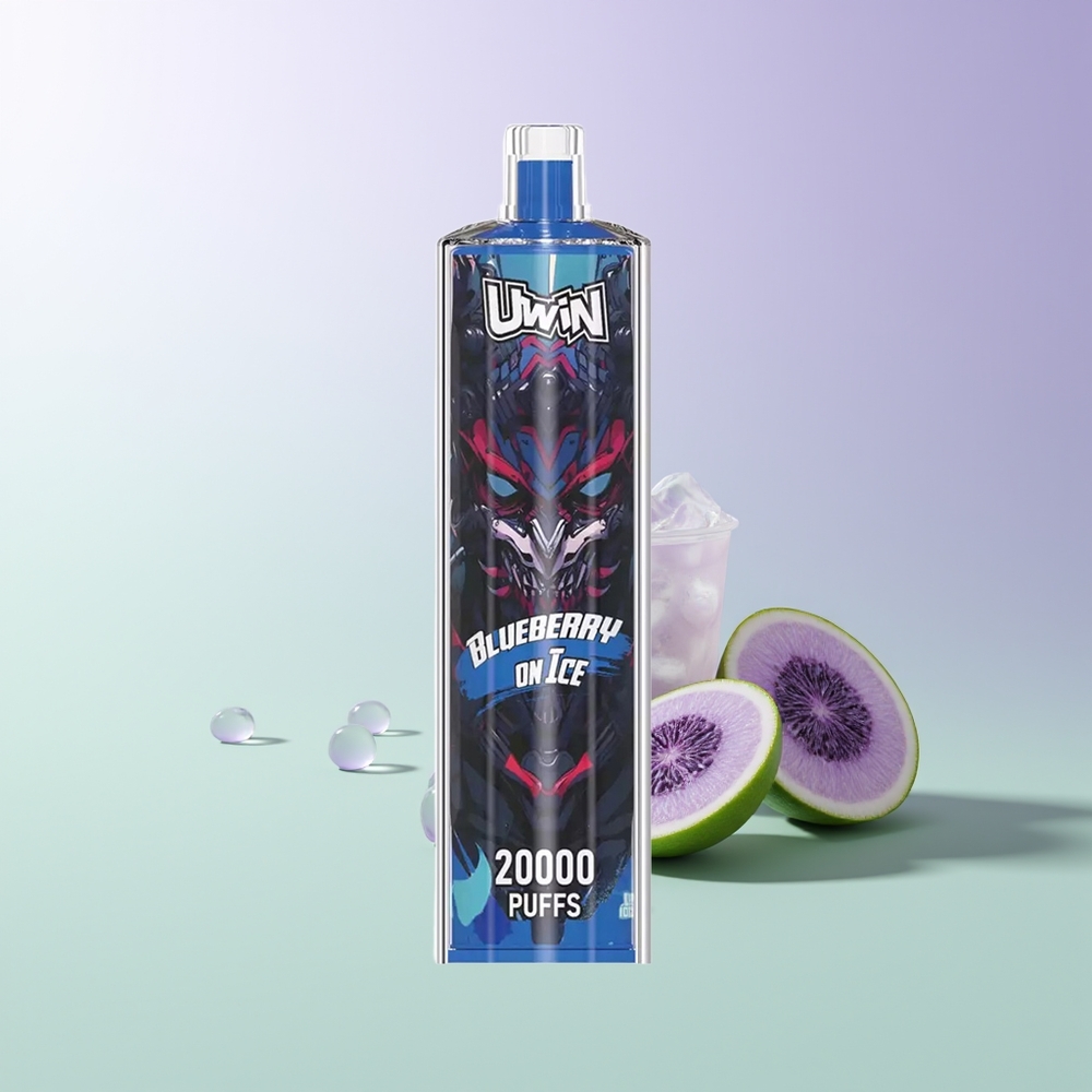 Uwin Shisha Hookah Crystal 20000 Pūsų Mėlynų Uogų Ant Ledų