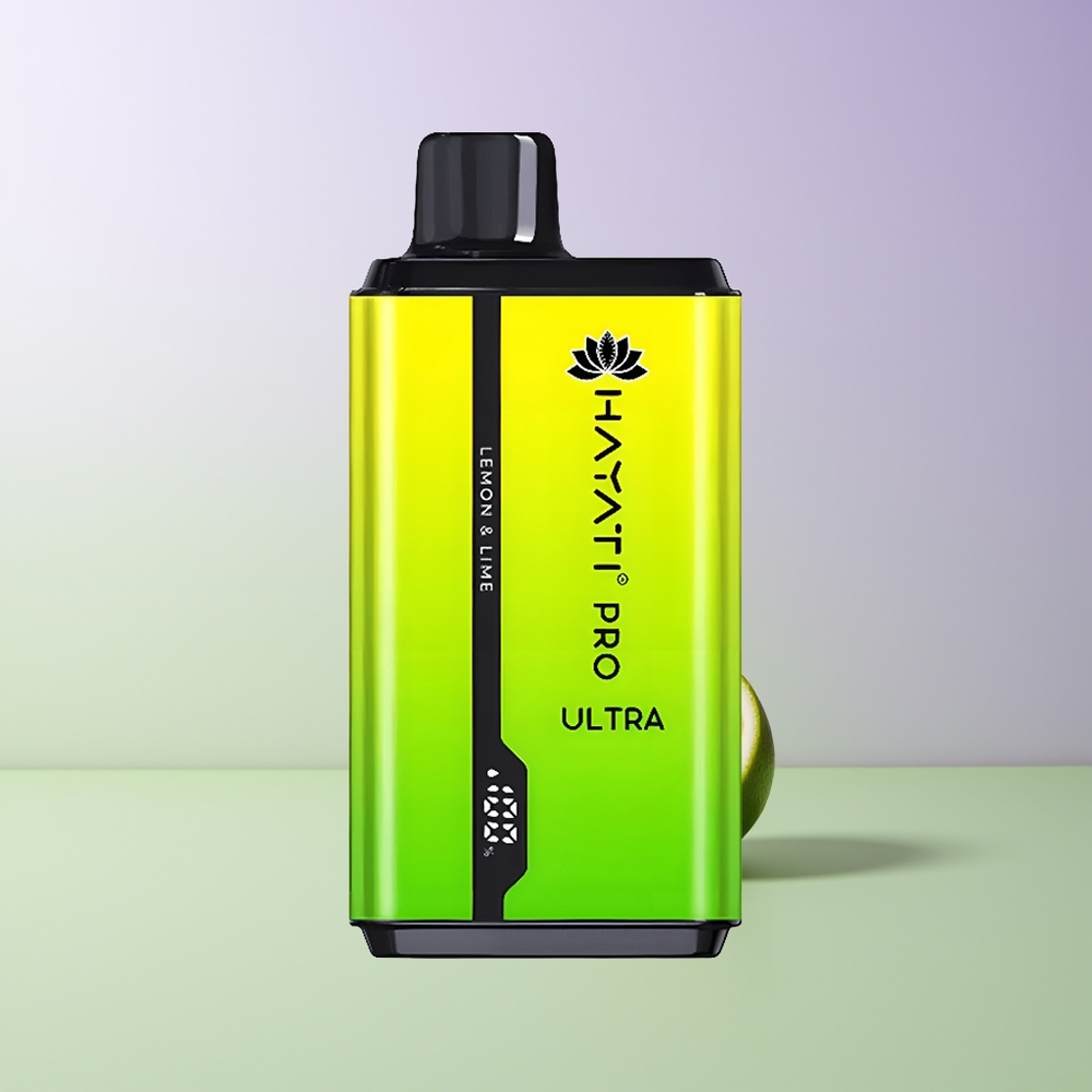Hayati Pro Ultra 15000 Pūkų Vienkartinės Elektroninės Cigaretės Citrina & Žalioji Rykštė