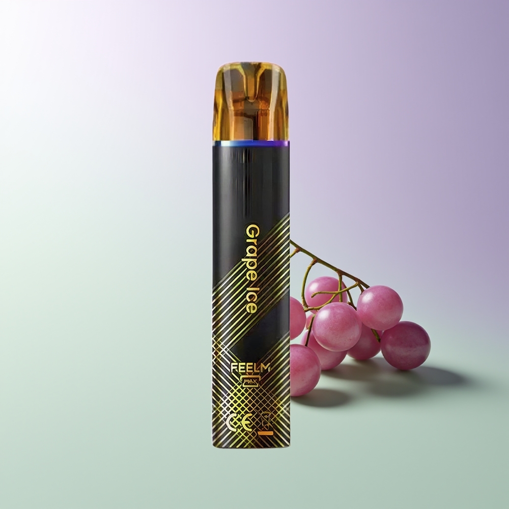 JNR Black&Golden 800 Pūkų Vienkartinės Elektroninės Cigaretės Vynuogių Ledas